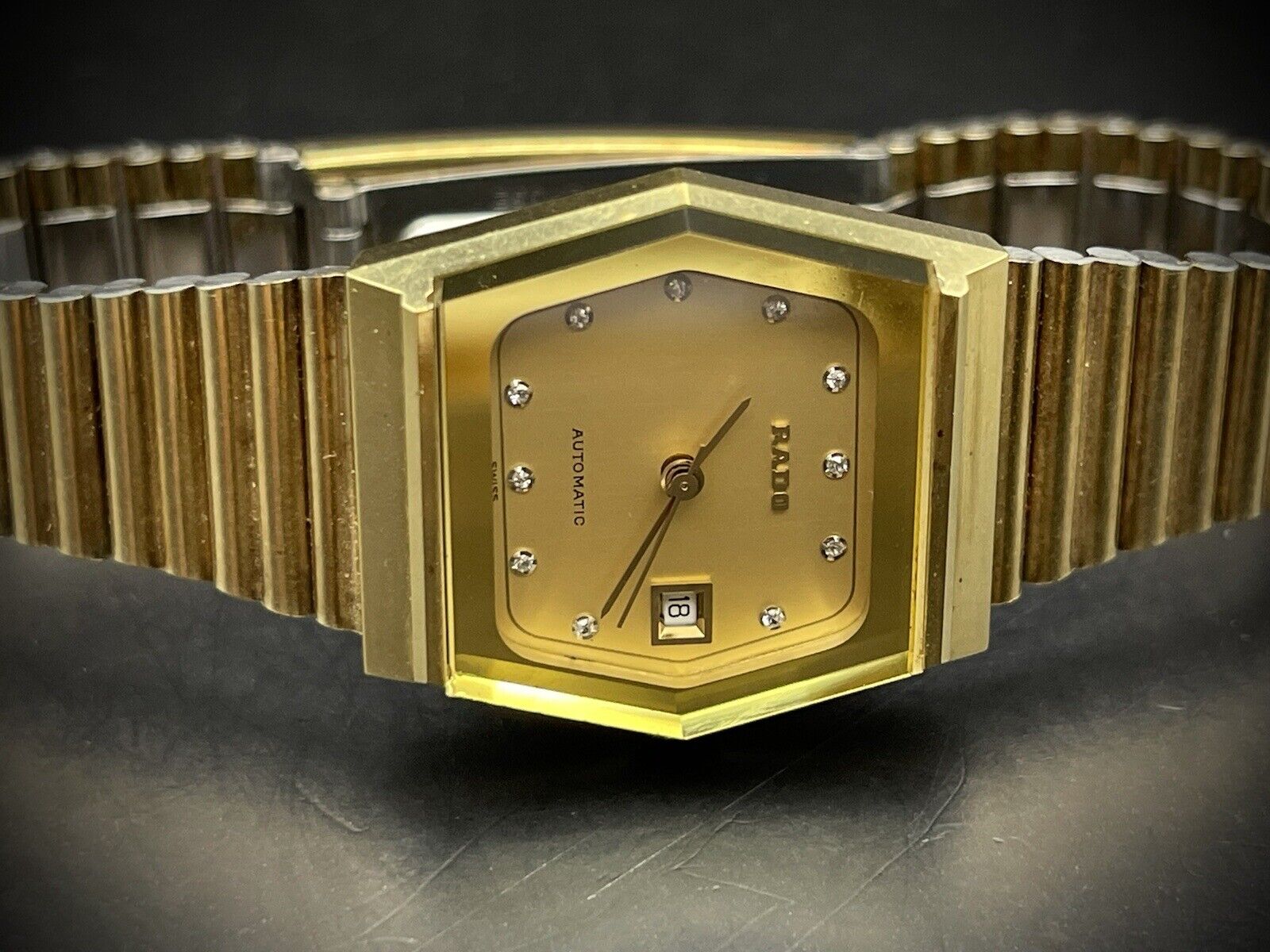Vintage Rado Diastar Diamond Dial Automatic Ladies Watch, Gift, Swiss Made - Grab A Watch Co