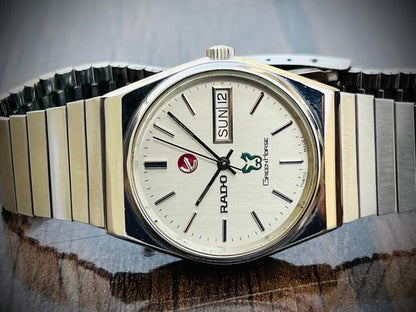 Vintage Rado Green Horse 34mm Automatic Gents Watch, Swiss Made, Perfect - Grab A Watch Co