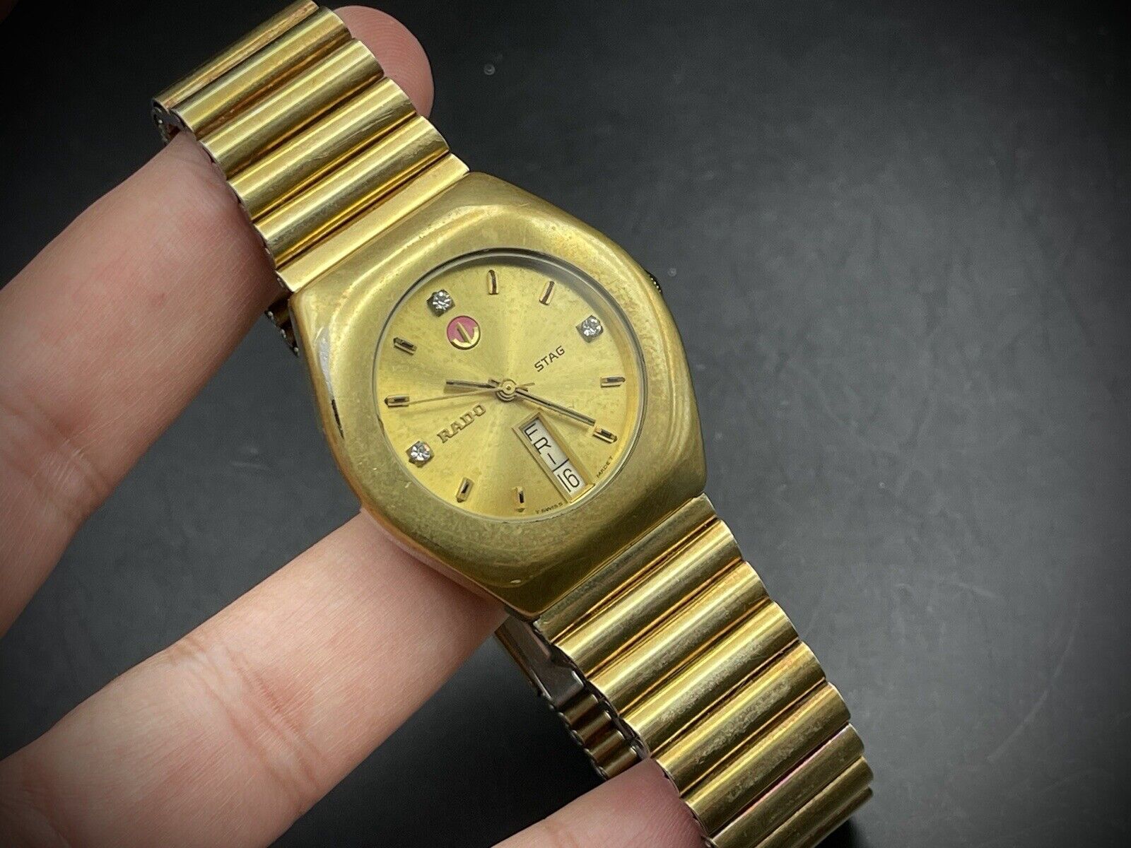 Vintage Rado STAG Automatic Gents Watch, 34mm Dress Watch, Swiss Made - Grab A Watch Co