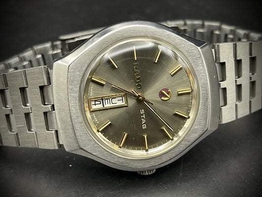 Vintage Rado STAG Automatic Gents Watch, 35mm Perfect Watch, Swiss Made - Grab A Watch Co