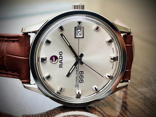 Vintage Rado Starliner 999 Automatic Gents Watch, Swiss Made, Perfection 37mm - Grab A Watch Co