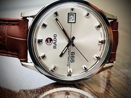Vintage Rado Starliner 999 Automatic Gents Watch, Swiss Made, Perfection 37mm - Grab A Watch Co