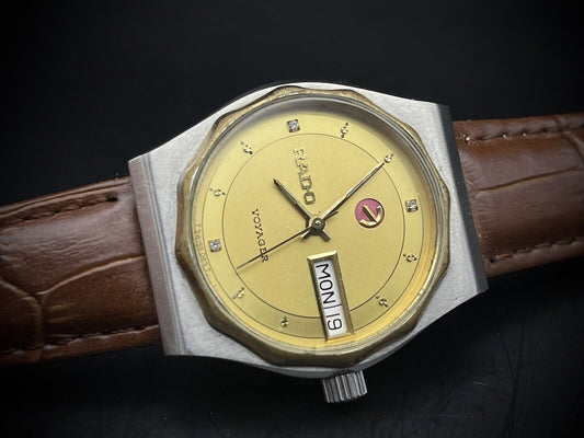 Vintage Rado Voyager Diamond Dial Rare Automatic Gents Watch 31mm, Swiss Made - Grab A Watch Co