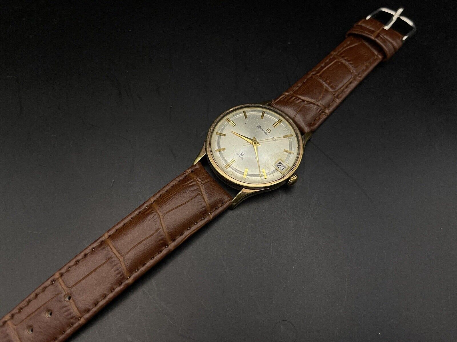 Vintage Ricoh Dynamic 33 Jewels Gold Automatic Gents Watch, 36mm - Grab A Watch Co