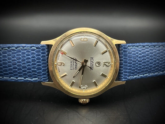 Vintage Roamer Anfibio Manual Wind Gents Watch, 30mm Gift Watch, Swiss Made - Grab A Watch Co
