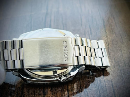 Vintage Seiko 5 Automatic Diamond Dial, 7009-5140, 38mm, Mens Watch, Japan Made - Grab A Watch Co