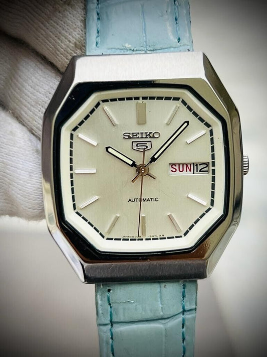 Vintage Seiko 5 Automatic Rare Model 6309-5520 Japan 35mm - Grab A Watch Co