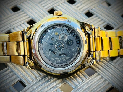 Vintage Seiko 5 Sports 100m 23 Jewels 7S36-00M0 Gents Watch, Japan made 38mm - Grab A Watch Co