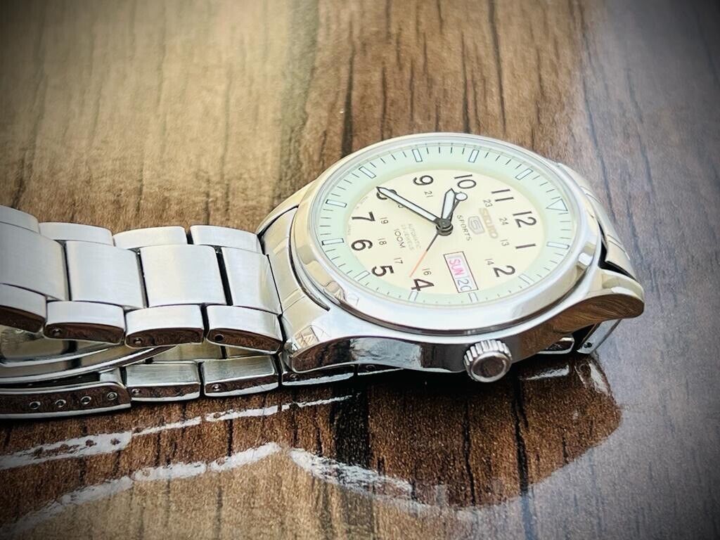 Vintage Seiko 5 Sports 100m Radium Dial 7S36-03E0 Gents Watch, Japan made 42mm - Grab A Watch Co