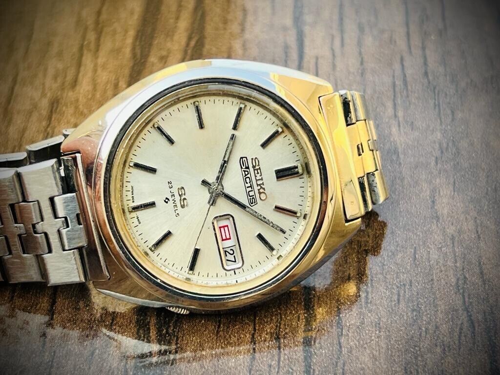 Vintage Seiko Actus 23 Jewels Silver Dial Automatic 6106-7520 Japan 38 –  Grab A Watch