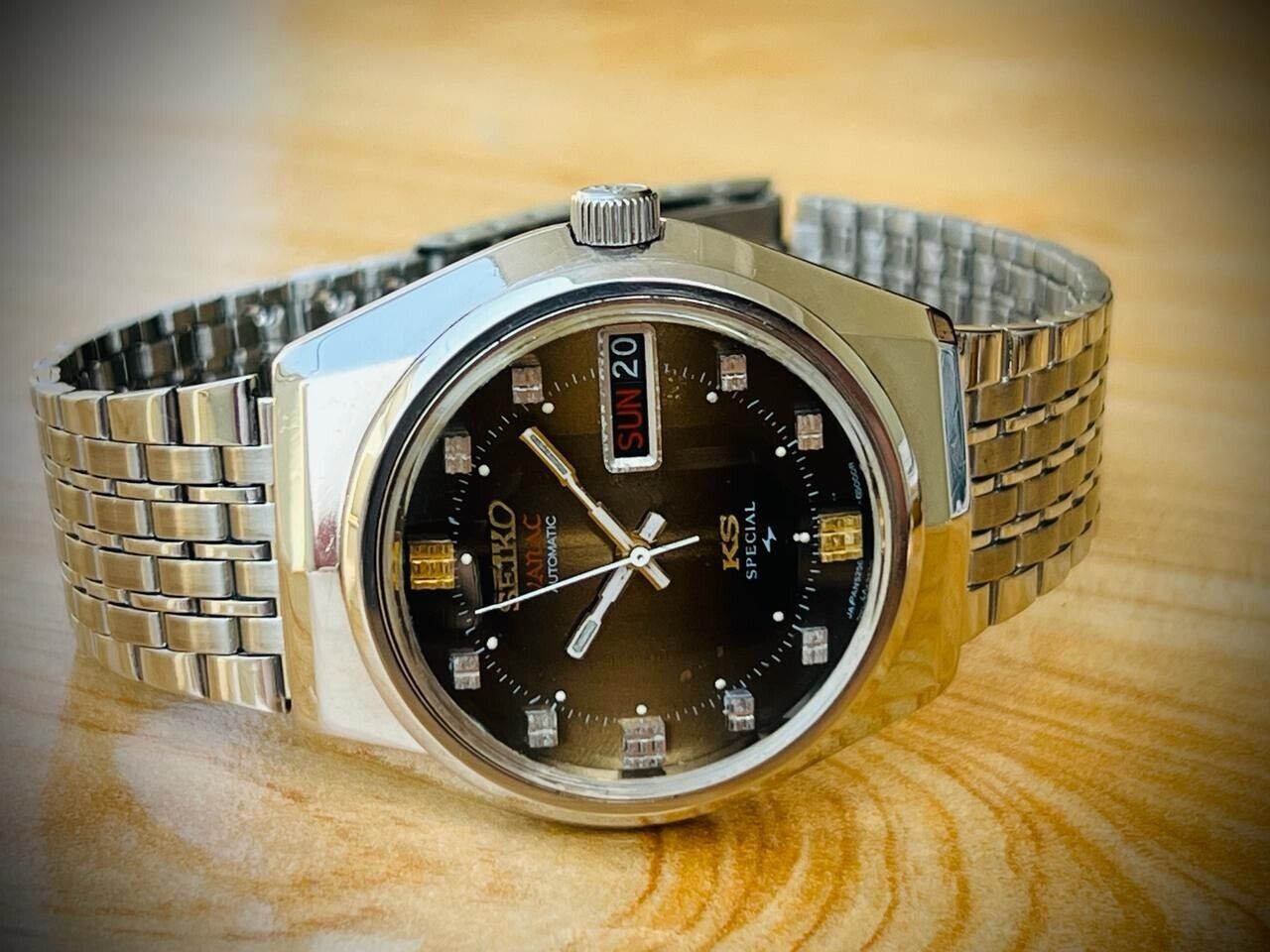 Vintage Seiko Vanac King Seiko KS Automatic 1972 NOS Mens Watch 5256-6000 - Grab A Watch Co