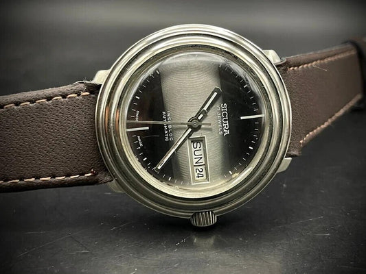 Vintage Sicura incabloc Automatic 37mm Gents Watch, Swiss made - Grab A Watch Co