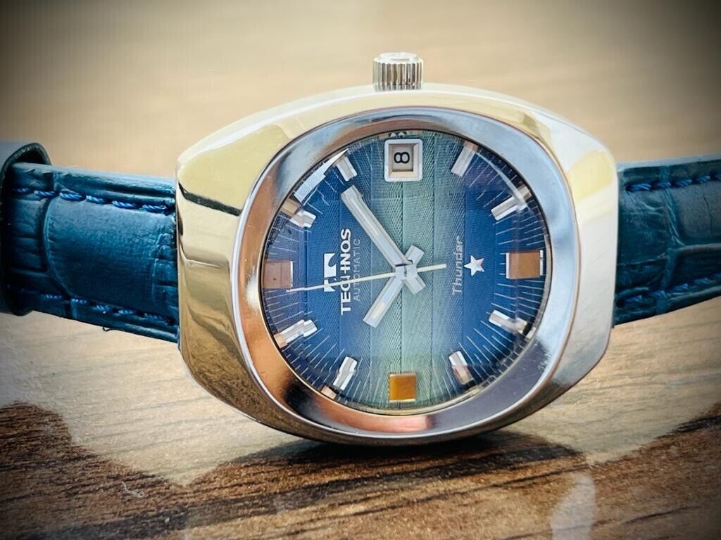 Vintage Technos Thunder 35mm Automatic Gents Watch Swiss