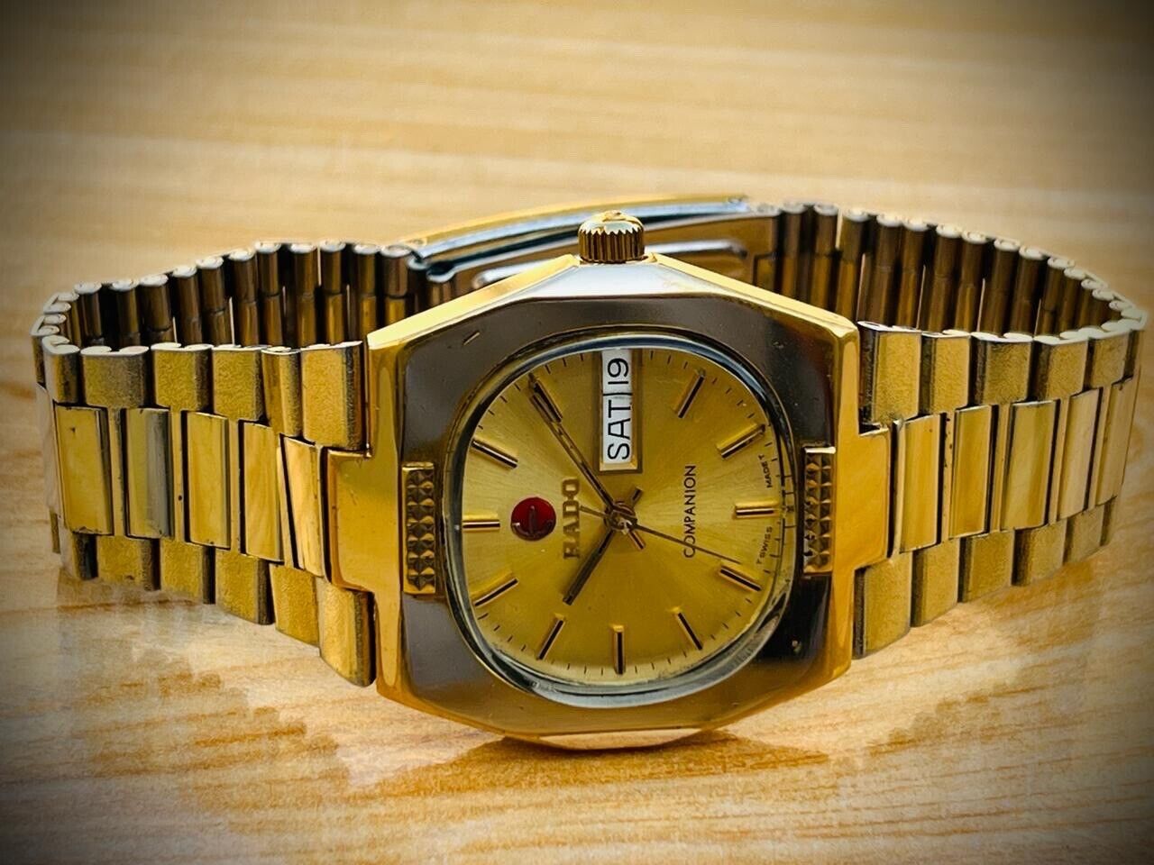 Vintage Watch Rado Companion Gold Automatic Mens Watch, Swiss Made 36mm - Grab A Watch Co