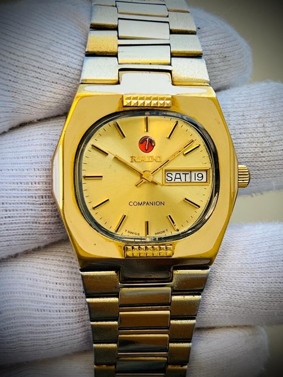 Vintage Watch Rado Companion Gold Automatic Mens Watch, Swiss Made 36mm - Grab A Watch Co