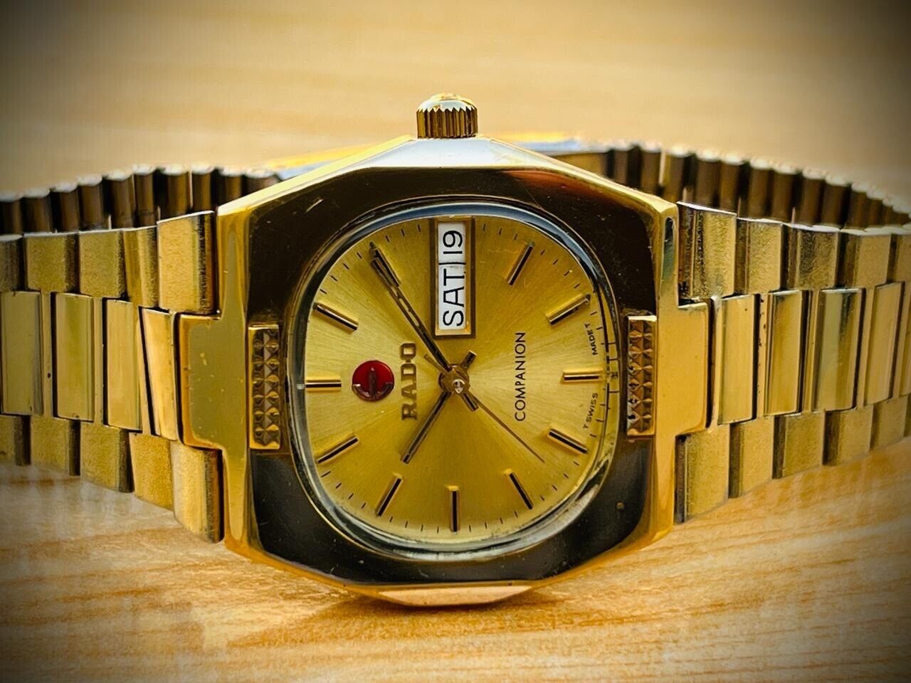 Vintage Watch Rado Companion Gold Automatic Mens Watch, Swiss Made 36mm - Grab A Watch Co