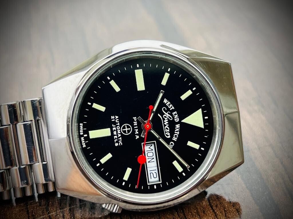 Vintage West End Black Dial 32mmAutomatic Gents Watch Swiss Made, Gifted Model - Grab A Watch Co