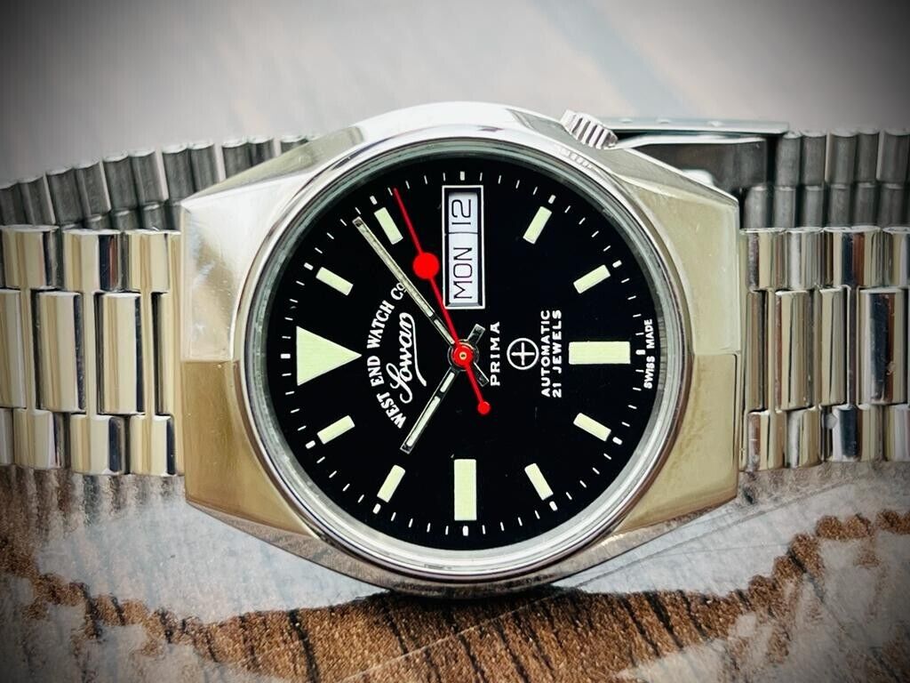 Vintage West End Black Dial 32mmAutomatic Gents Watch Swiss Made, Gifted Model - Grab A Watch Co