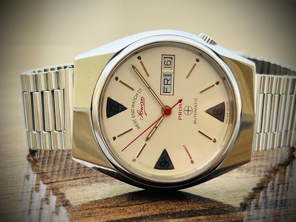 Vintage West End Clean Dial 36mm Automatic Gents Watch Swiss Made, Perfect - Grab A Watch Co