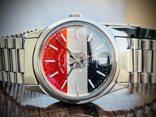 Vintage West End Co Egypt Flag Dial 34mm Automatic Mens Watch, Swiss Made, RARE - Grab A Watch Co
