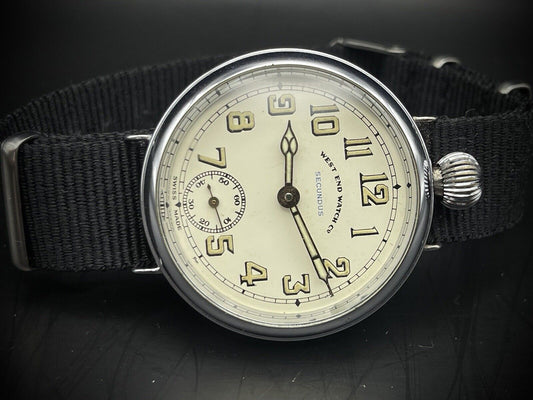 Vintage West End Co Secundus 3814 Manual Wind Gents Watch, 40mm, Swiss Made - Grab A Watch Co