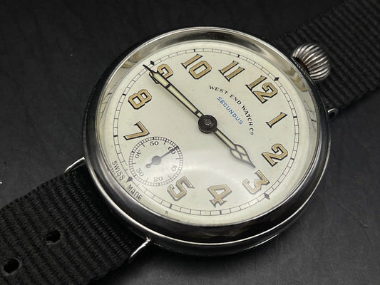 Vintage West End Co Secundus 3814 Manual Wind Gents Watch, 40mm, Swiss Made - Grab A Watch Co