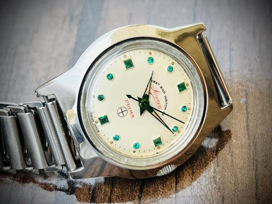 Vintage West End Emerald Dial Manual Wind Gents Watch 31mm, Swiss Made - Grab A Watch Co