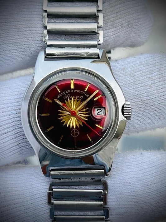 Vintage West End Rare Dial Manual Wind Gents Watch 33mm Swiss Made - Grab A Watch Co