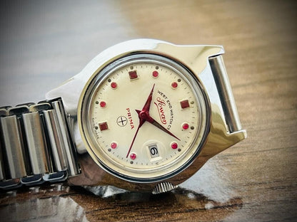 Vintage West End Ruby Dial Manual Wind Gents Watch 30mm, Swiss Made - Grab A Watch Co