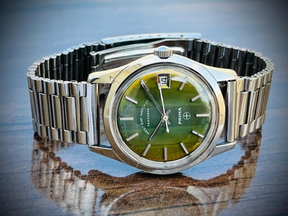 Vintage West End Watch Co Keepsake Green Dial 33mm Automatic Gents Watch, RARE - Grab A Watch Co